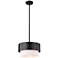 Counterpoint by Z-Lite Matte Black 1 Light Mini Pendant