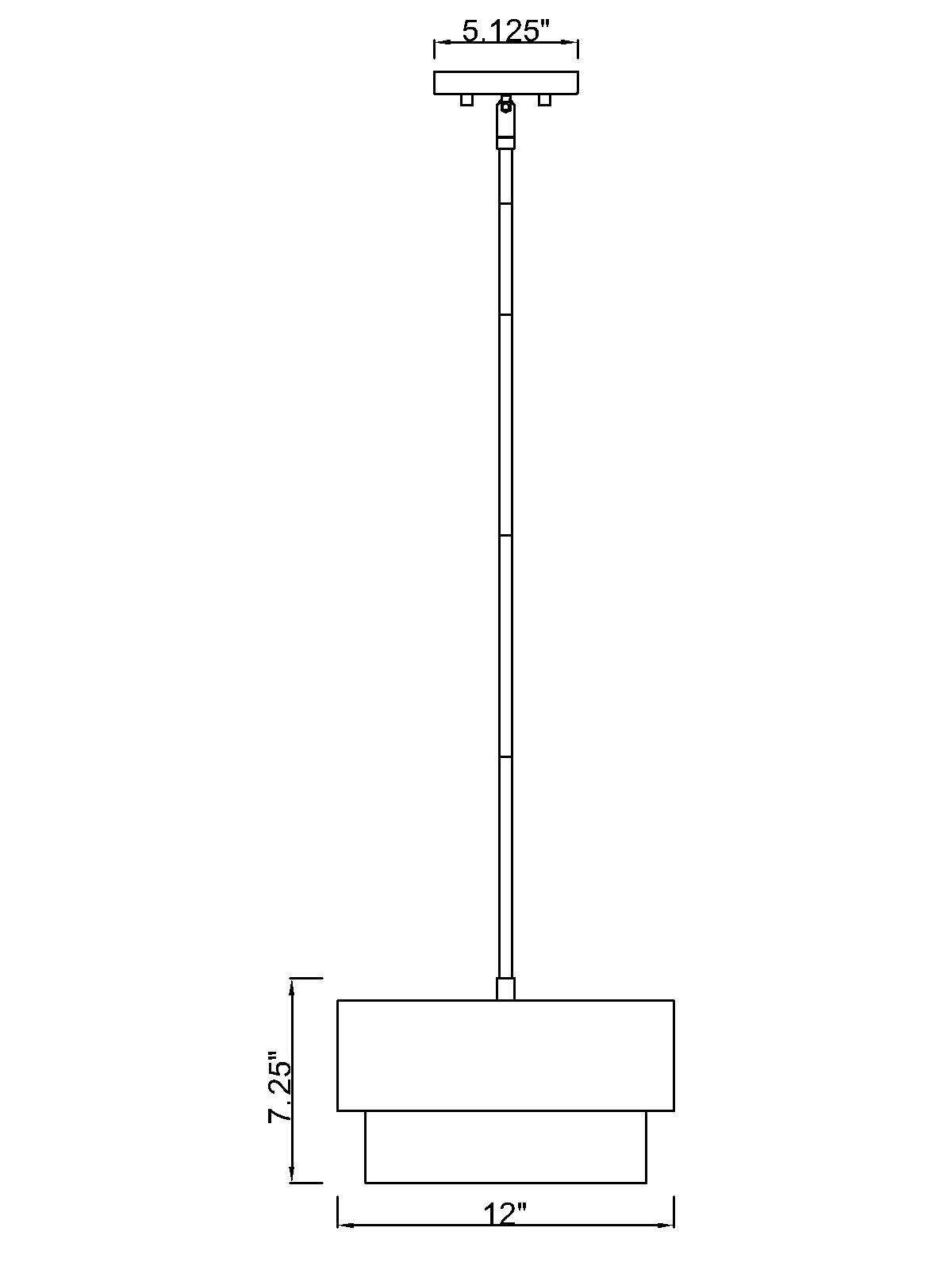 Counterpoint by Z-Lite Matte Black 1 Light Mini Pendant