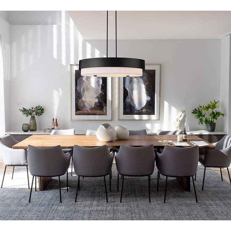 Image 4 Counterpoint by Z-Lite Matte Black 5 Light Island Pendant more views