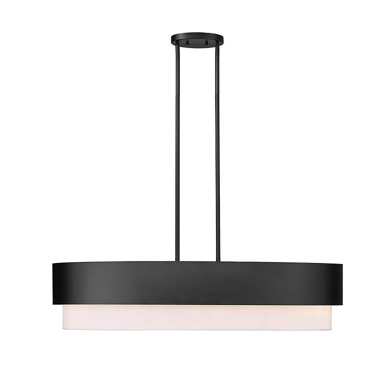 Image 5 Counterpoint by Z-Lite Matte Black 5 Light Island Pendant more views