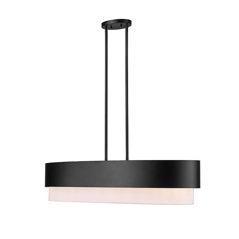 Image 6 Counterpoint by Z-Lite Matte Black 5 Light Island Pendant more views