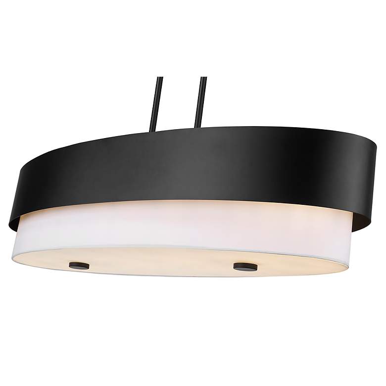 Image 7 Counterpoint by Z-Lite Matte Black 5 Light Island Pendant more views
