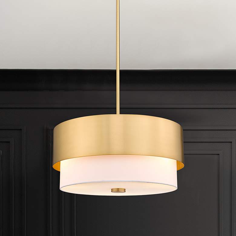 Image 2 Counterpoint by Z-Lite Modern Gold 3 Light Pendant