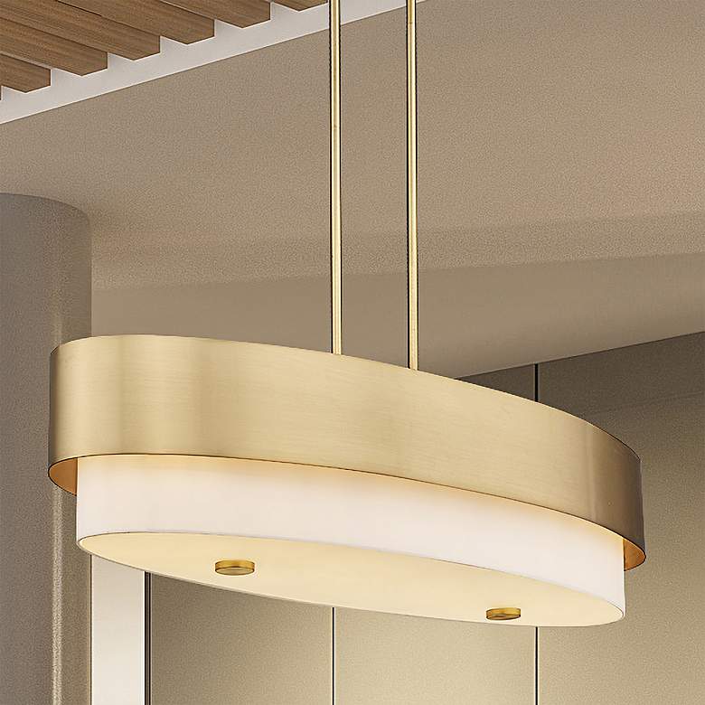Image 2 Counterpoint by Z-Lite Modern Gold 5 Light Island Pendant