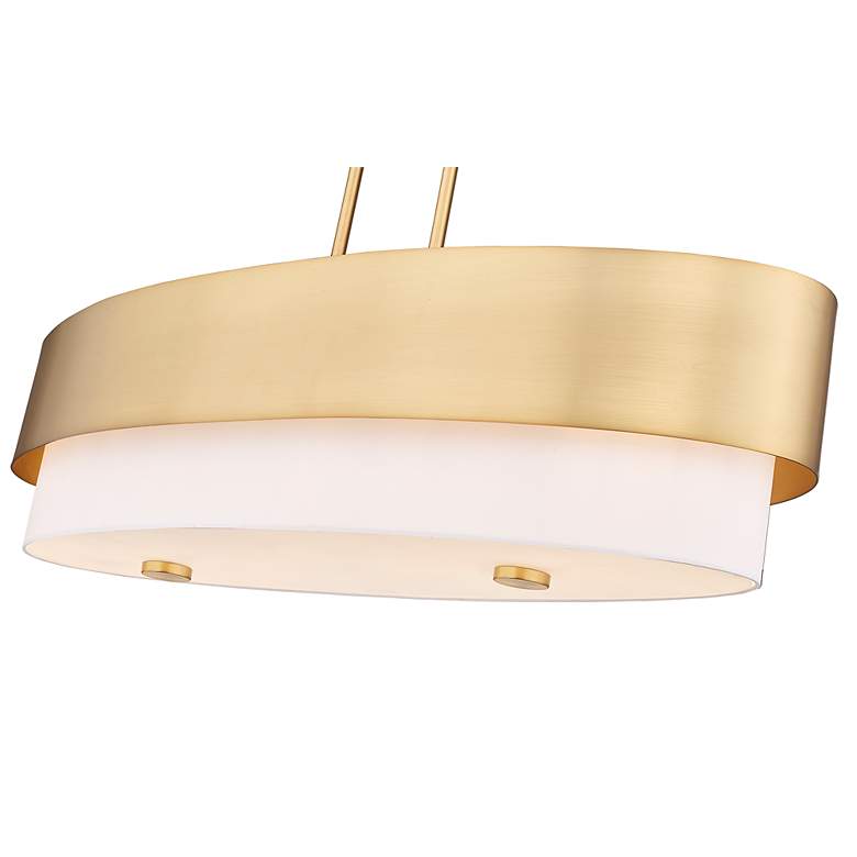Image 5 Counterpoint by Z-Lite Modern Gold 5 Light Island Pendant more views