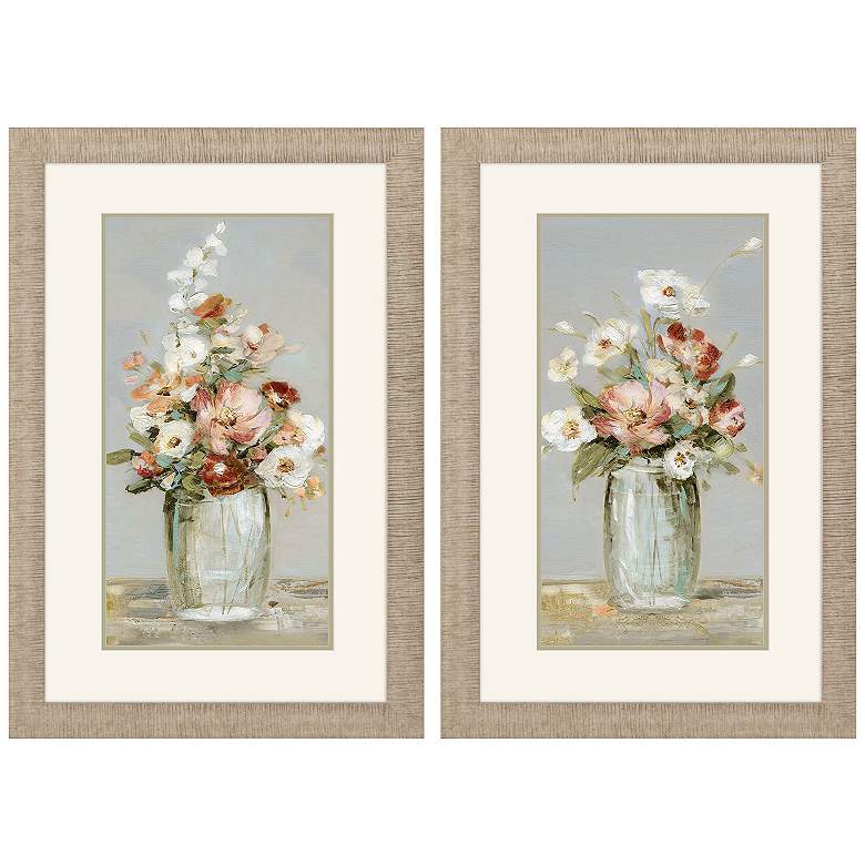 Image 1 Country Arrangement 22"W x 34"H Framed Art Set of 2
