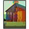 Country Barn 49" High Giclee Framed Canvas Wall Art