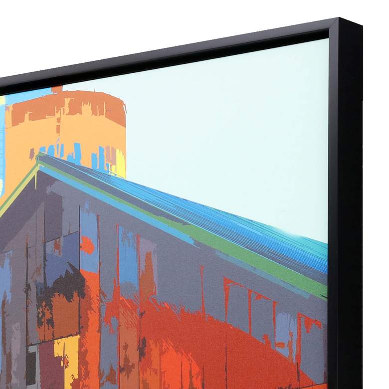 Image 3 Country Barn 49" High Giclee Framed Canvas Wall Art more views