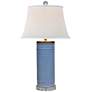 2_Country Blue Cylinder Porcelain Table Lamp