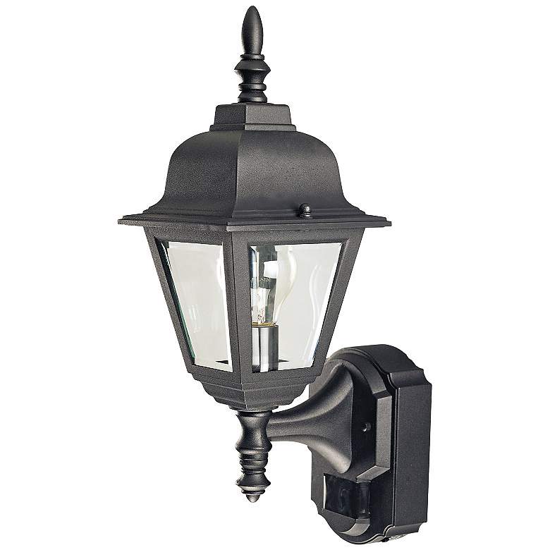 Image 2 Country Cottage 17 1/2" Traditional Black Motion Sensor Outdoor Light