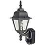 Country Cottage Black Motion Sensor Outdoor Wall Light