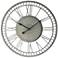 Country Lace Whitewash 27 1/2" Round Wall Clock