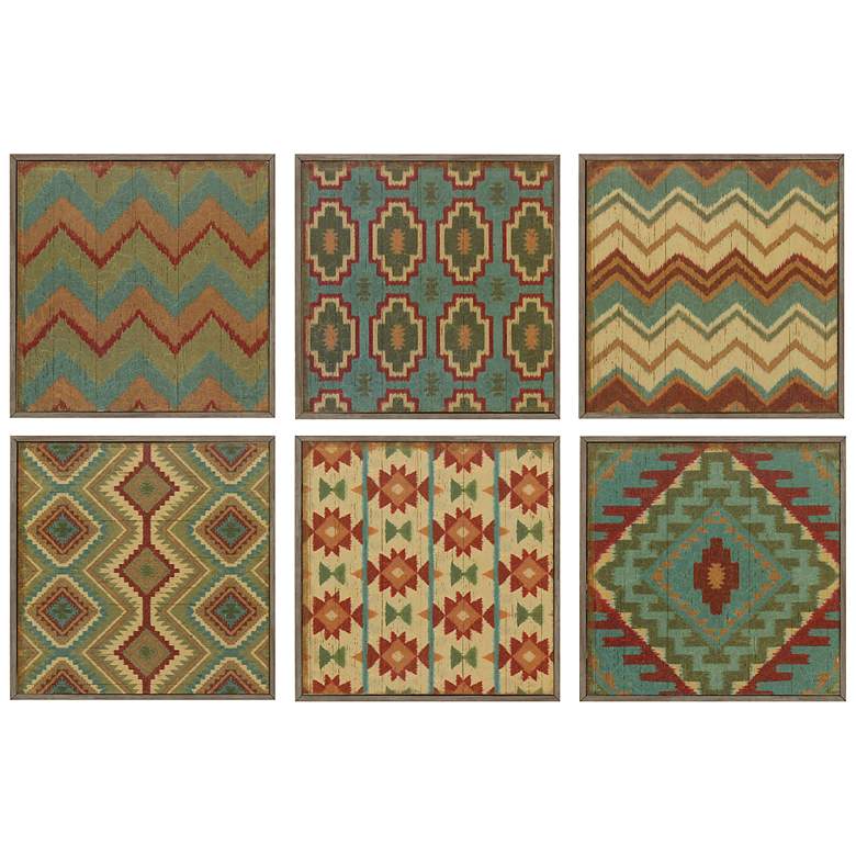 Image 1 Country Mood Tile 12 inch Square 6-Piece Print Wall Art Set