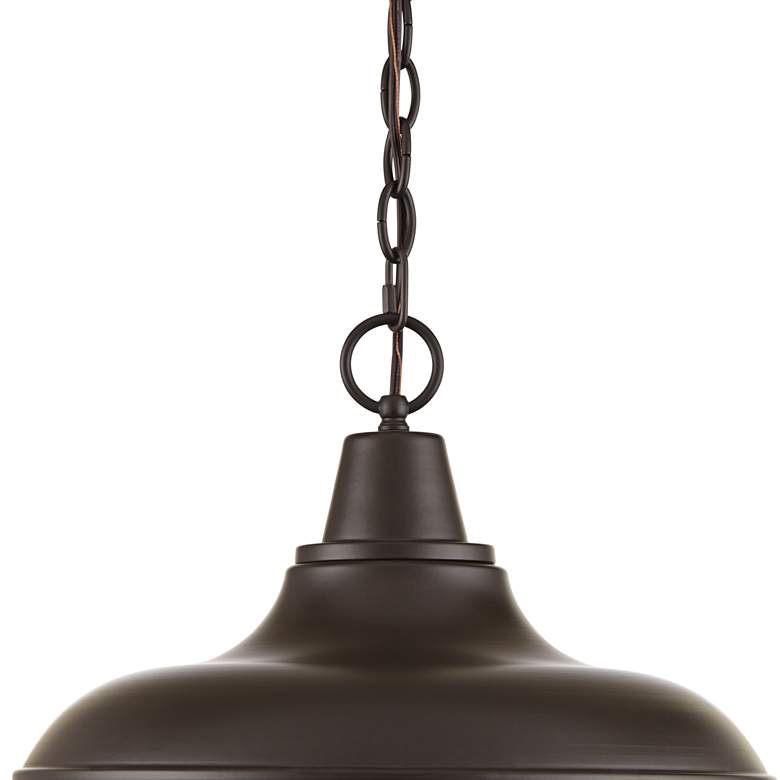Country Rooster 15&quot; Wide Benson Bronze Pendant Light more views