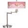 Country Rose Giclee CFL Swing Arm Desk Lamp