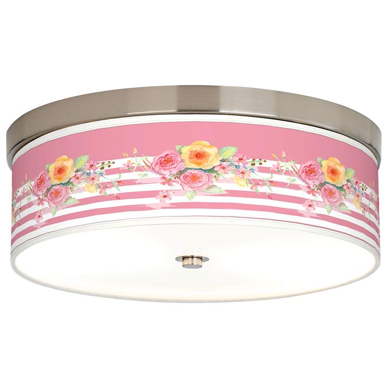 Image 1 Country Rose Giclee Energy Efficient Ceiling Light