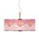 Country Rose Giclee Glow 20" Wide Pendant Light