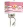 Country Rose Giclee Glow LED Reading Light Plug-In Sconce