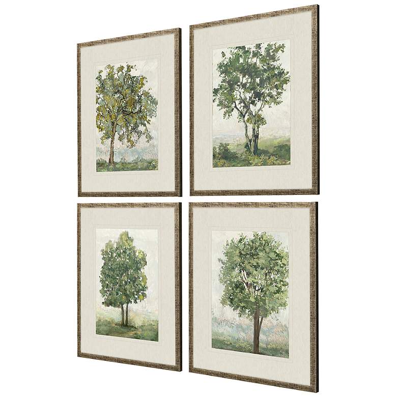 Image 3 Countryside Growth 23"H 4-Piece Framed Giclee Wall Art Set more views