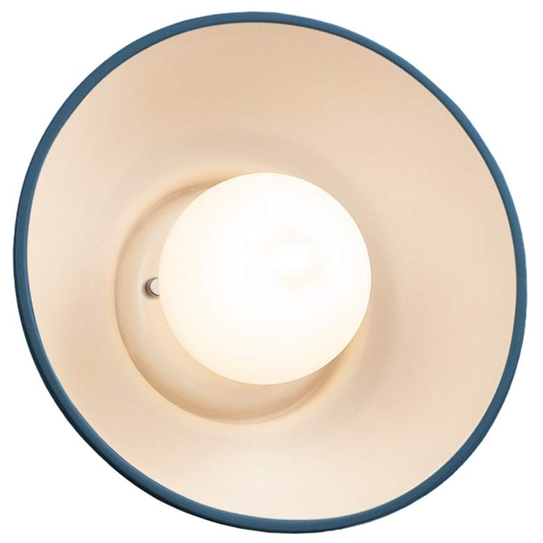 Image 1 Coupe 10 inch High Midnight Sky Matte White LED Wall Sconce