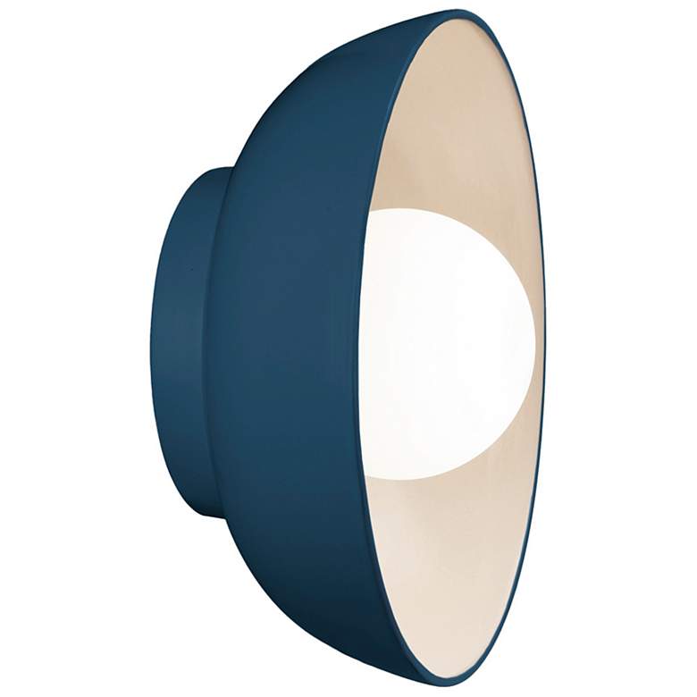 Image 4 Coupe 10" High Midnight Sky Matte White LED Wall Sconce more views
