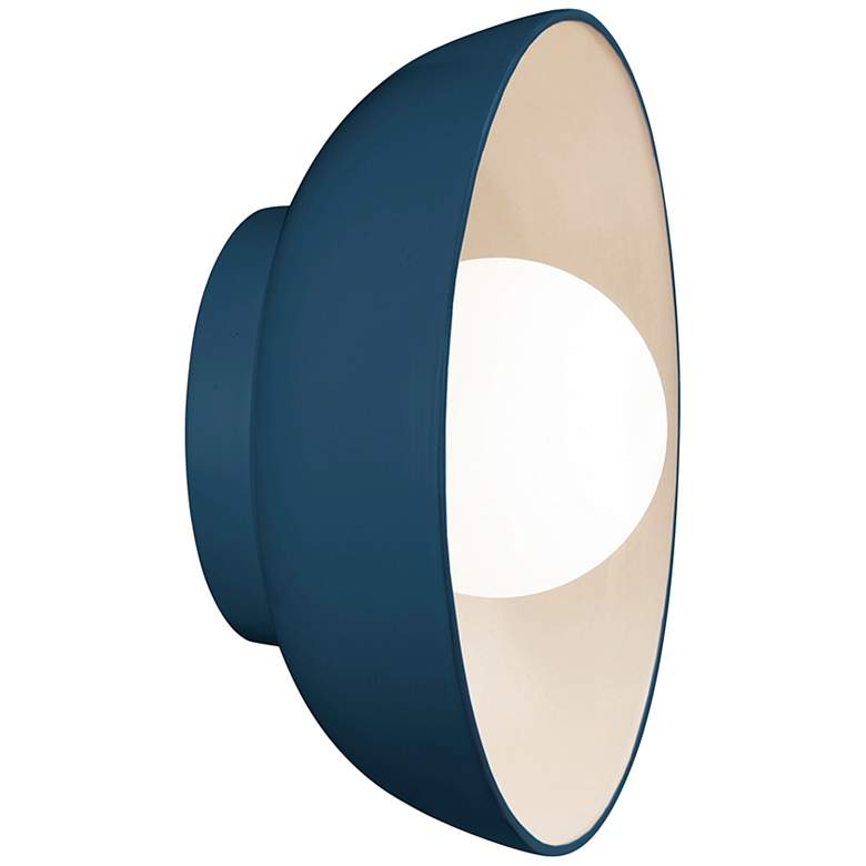 Image 4 Coupe 10" High Midnight Sky Matte White LED Wall Sconce more views