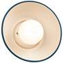 Coupe 10" High Midnight Sky Matte White LED Wall Sconce