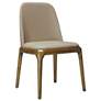 Courding Dining Chair in Tan and Walnut