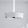 Thumbnail1 of Courtland 30" Wide Black White Fabric Drum Pendant Light