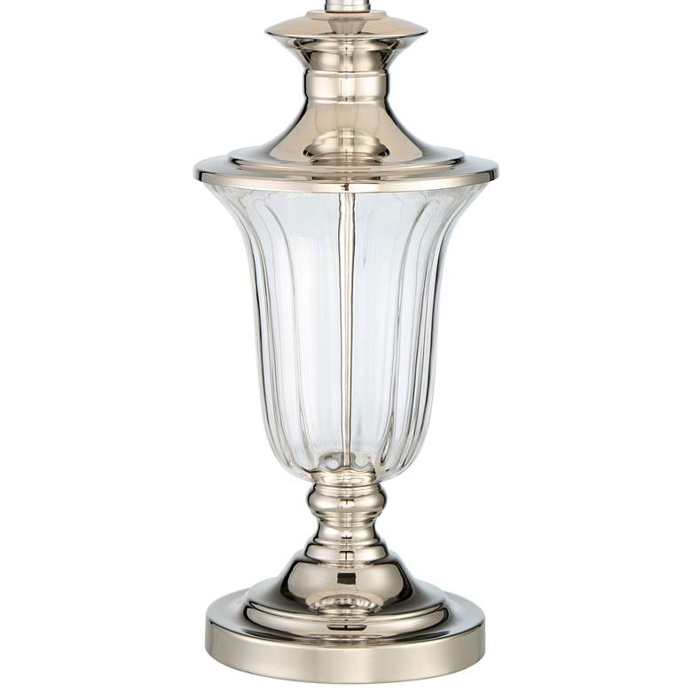 Courtney Polished Nickel and Crystal Traditional Table Lamp more views