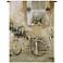 Courtyard Bicycle 53" High Wall Tapestry