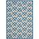 Courtyard Collection CY6915C Blue Area Rug