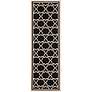 Thumbnail2 of Courtyard Collection CY6916A 2'7"x5" Black Area Rug more views