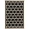 Courtyard Collection CY6916C Black Area Rug