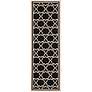Courtyard Collection CY6916C 5&#39;3"x7&#39;7" Black Area Rug
