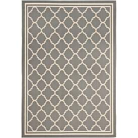 Image1 of Courtyard Collection CY6918F 8'x11'2" Grey Area Rug