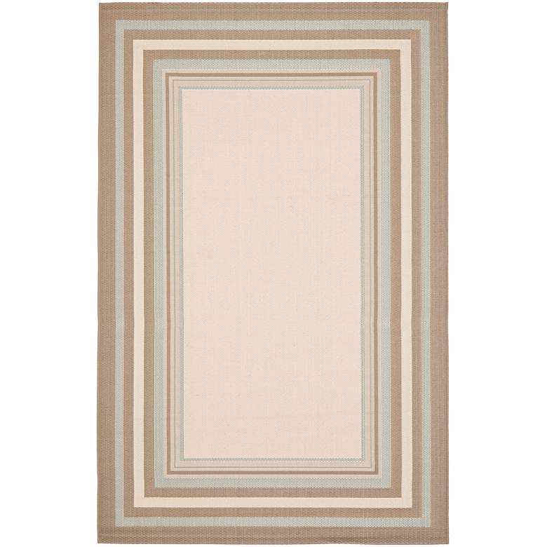 Image 1 Courtyard Collection CY7896C 5&#39;3 inchx7&#39;7 inch Beige Area Rug