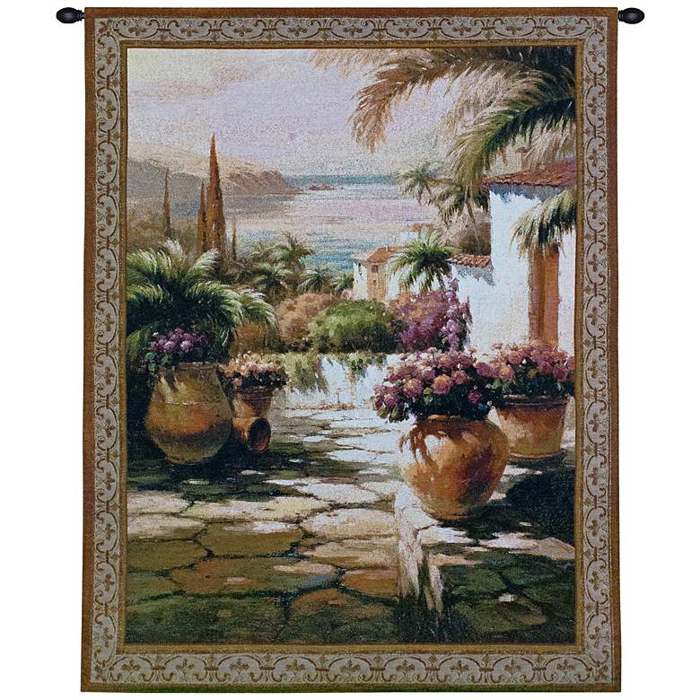 Image 1 Courtyard View I 53 inch High Wall Tapestry