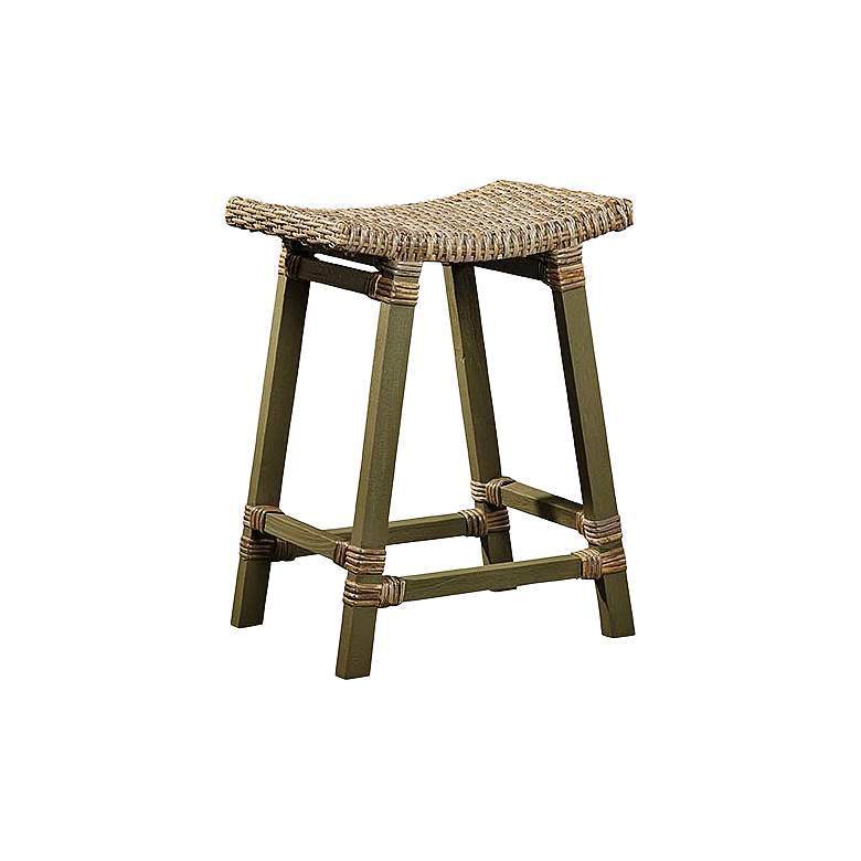 Image 1 Coutry 24 inch Natural Kubu Gray and Dark Gray Counter Stool