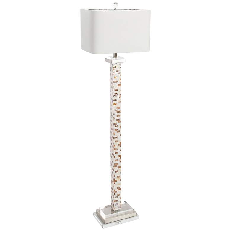 Image 1 Couture 66 inch High Soho Mother of Pearl Floor Lamp