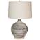 Couture Alamont Gray and Beige Natural Ceramic Table Lamp