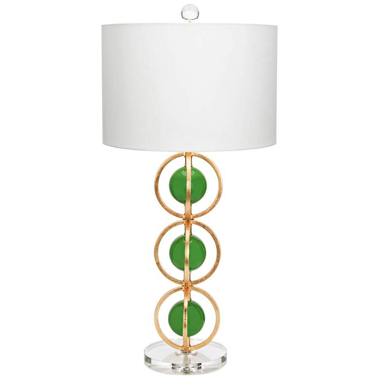 Image 1 Couture Anderson Gold Leaf and Kelly Green Table Lamp