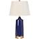 Couture Avondale Indigo Blue Ceramic Table Lamp