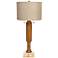 Couture Cambria Walnut Stained Rubberwood Buffet Lamp