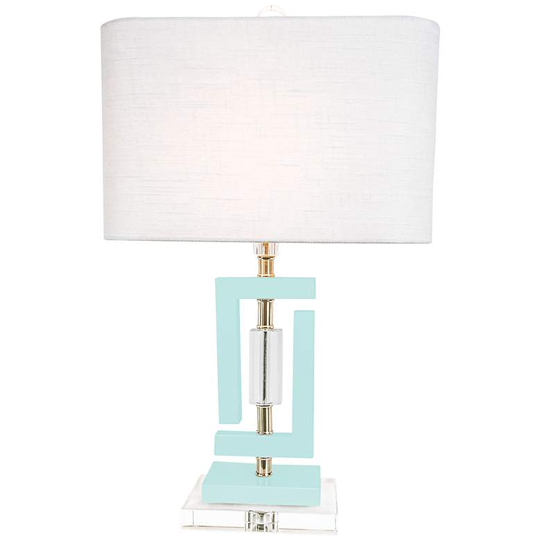 Image 1 Couture Carlsbad Pale Blue Accent Table Lamp