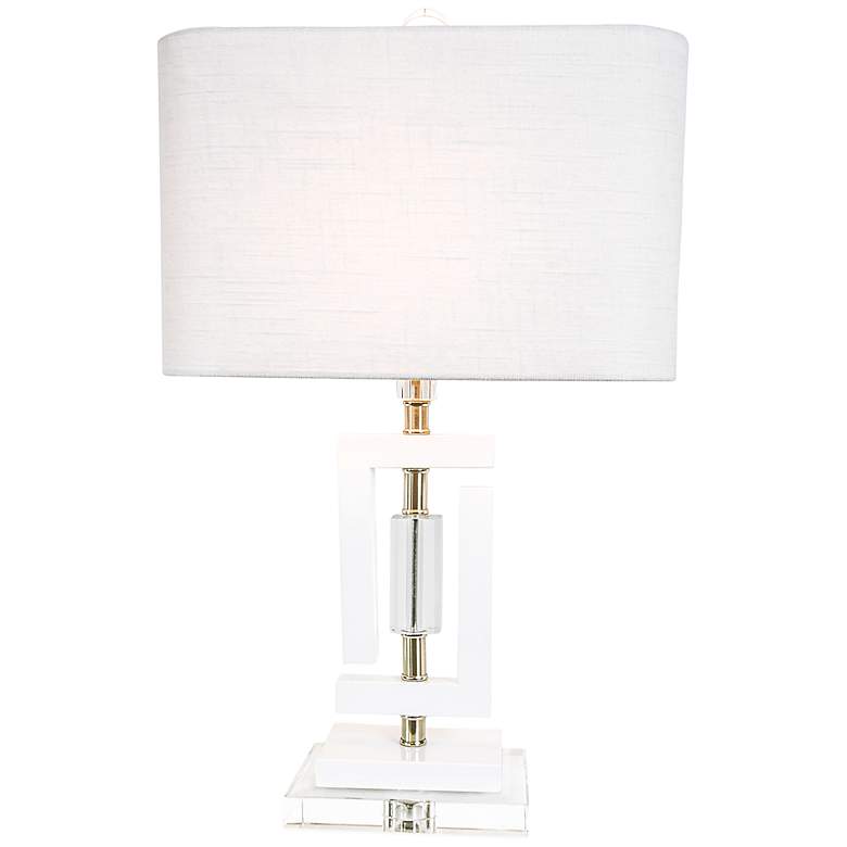 Image 1 Couture Carlsbad White Accent Table Lamp