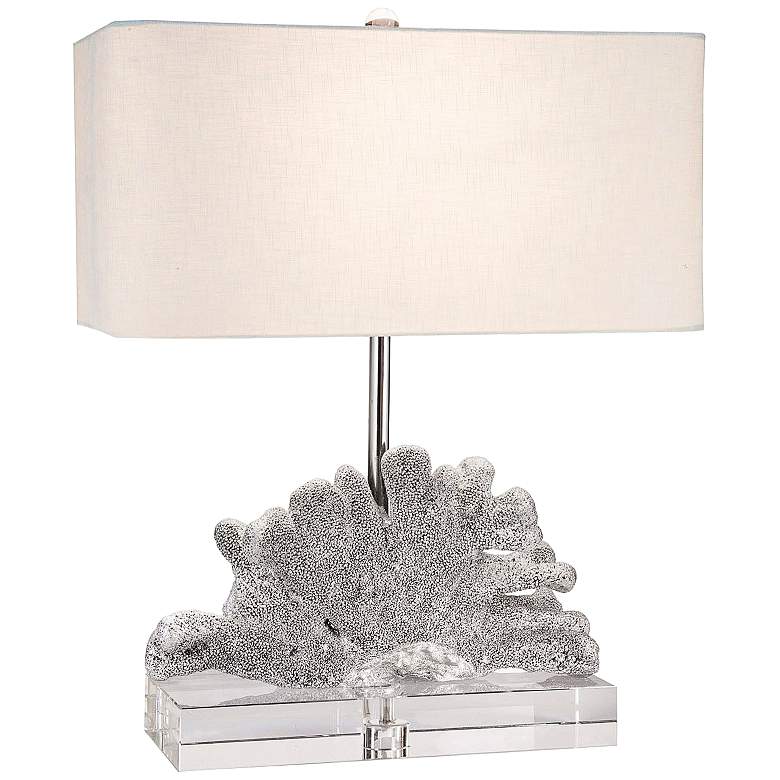 Image 1 Couture Cat's Paw Coral Bold Silver Table Lamp