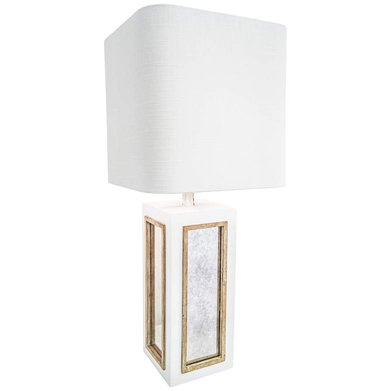 Image 1 Couture Century City Gloss White Table Lamp