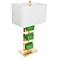 Couture Coventry Gold Leaf and Kelly Green Table Lamp