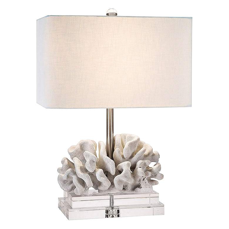 Image 1 Couture Elkhorn White Coral Table Lamp
